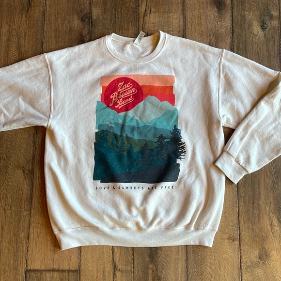 Jerzees Tops - 3 for $30* ZBB Love & Sunsets Are Free Pullover